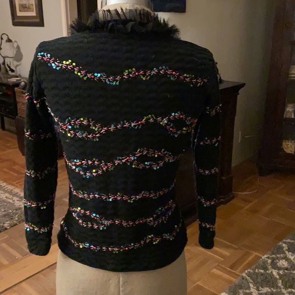 Michael Simon from Neiman’s stunning holiday open sweater w/ gorgeous sequins. - Picture 10 of 16